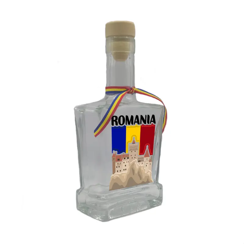 Castelul bran romania, sticla cu mesaj plata, 250 ml, model divgs179 14